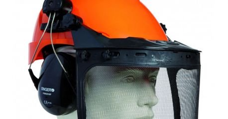 Casque Forestier SECURA - Protection Complète Tête Visage Oreilles Pour Travaux Extérieurs